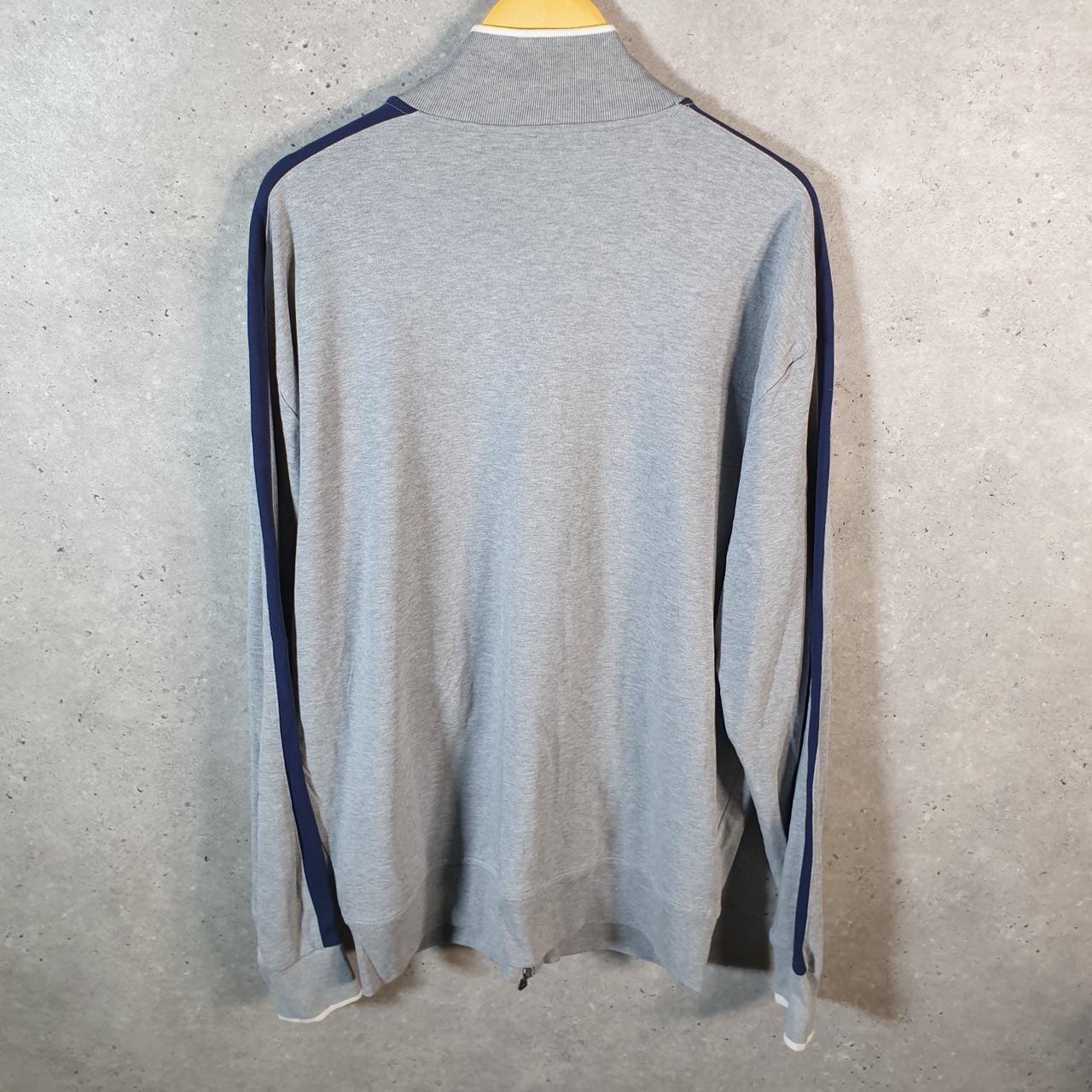 Vintage Ralph Lauren Polo Sweatshirt Men’s Large Grey Cotton Full Zip Pony