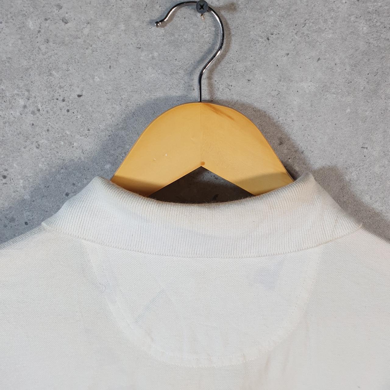 Vintage Izod Polo Shirt Men’s XL White Custom Fit Embroidered Logo