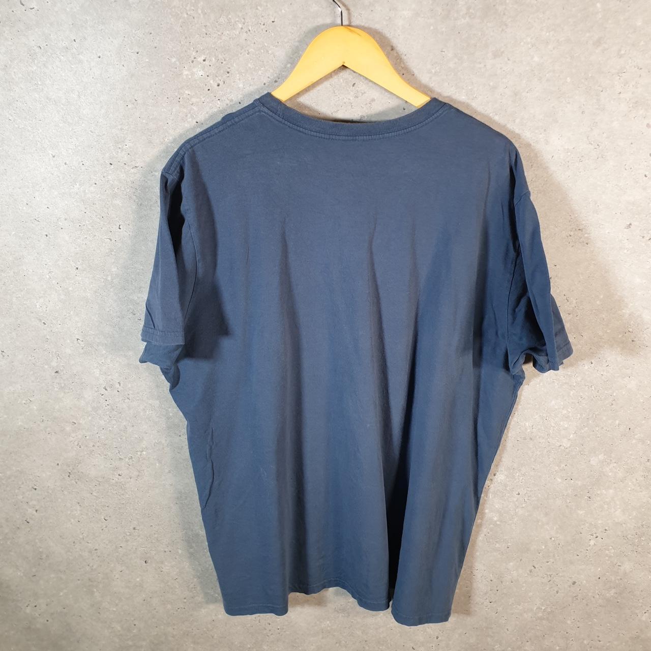 Vintage Adidas Golf Spellout T Shirt Men’s XL Blue Three Stripes Athletic Logo