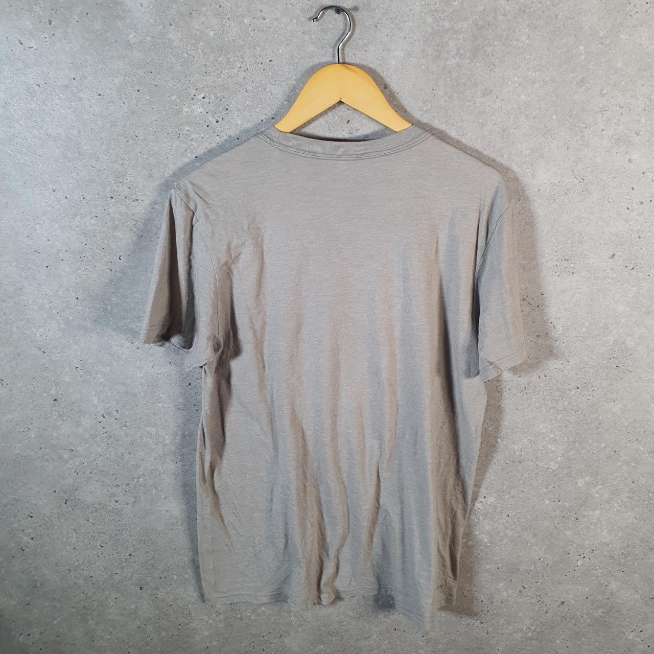 Vintage Adidas Go To Performance Tee T Shirt Men’s Medium Grey Three Stripes Logo