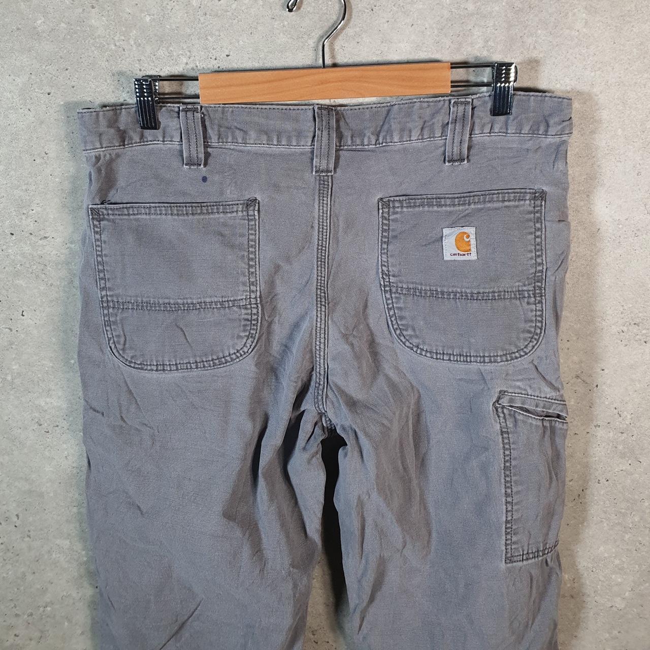 Vintage Carhartt Carpenter Trousers Mens W36 L26 Grey Relaxed Fit Workwear USA