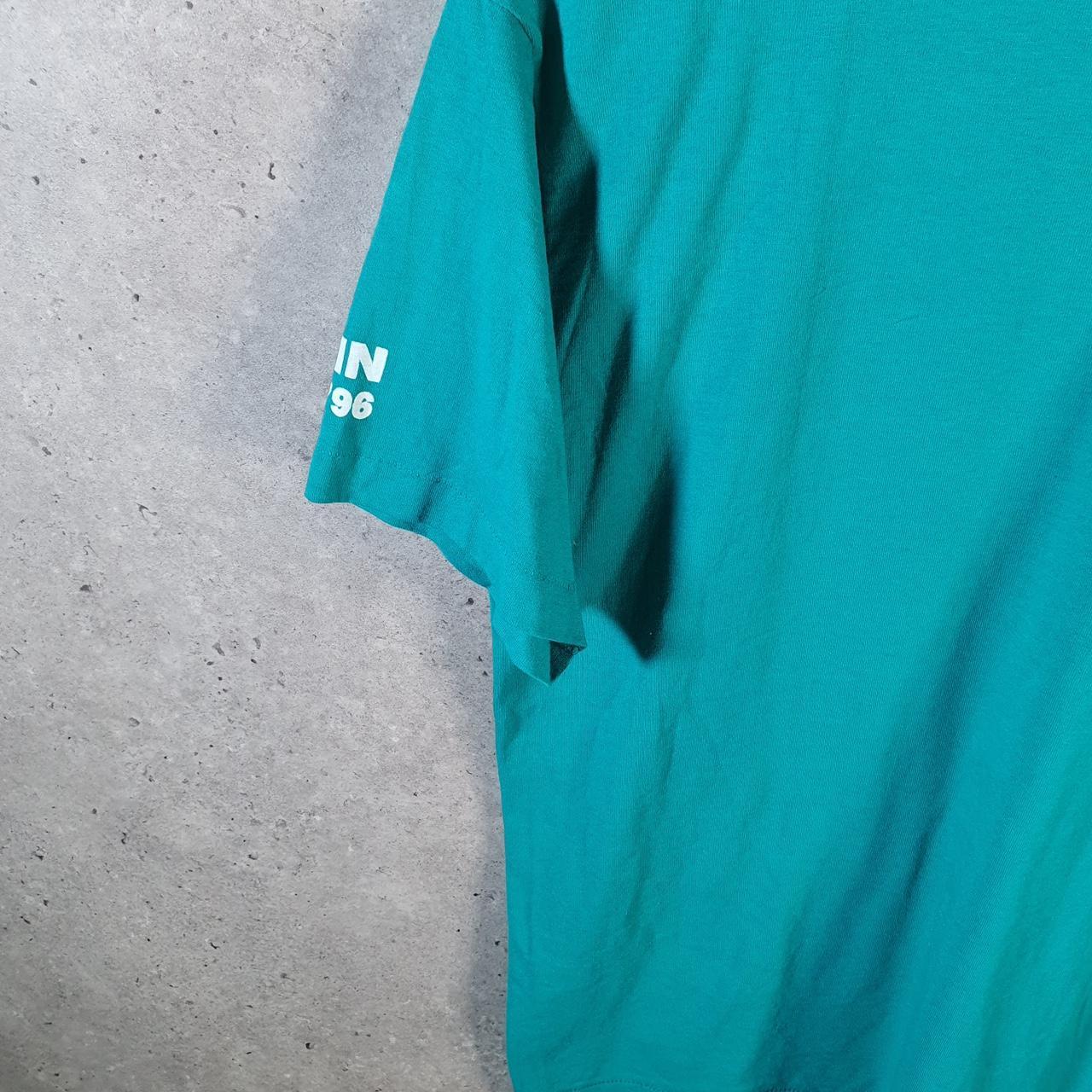 Vintage Fruit of the Loom Cheerleader 1996 USA Single Stitch T Shirt Men’s Medium Blue