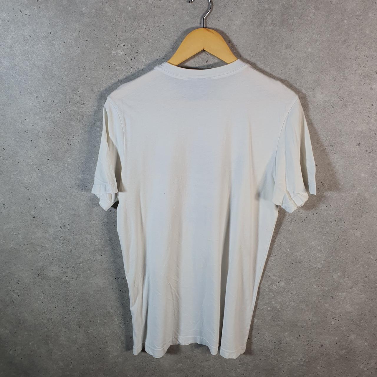 Vintage Adidas Trefoil Retro T Shirt Men’s Medium White Three Stripes Logo