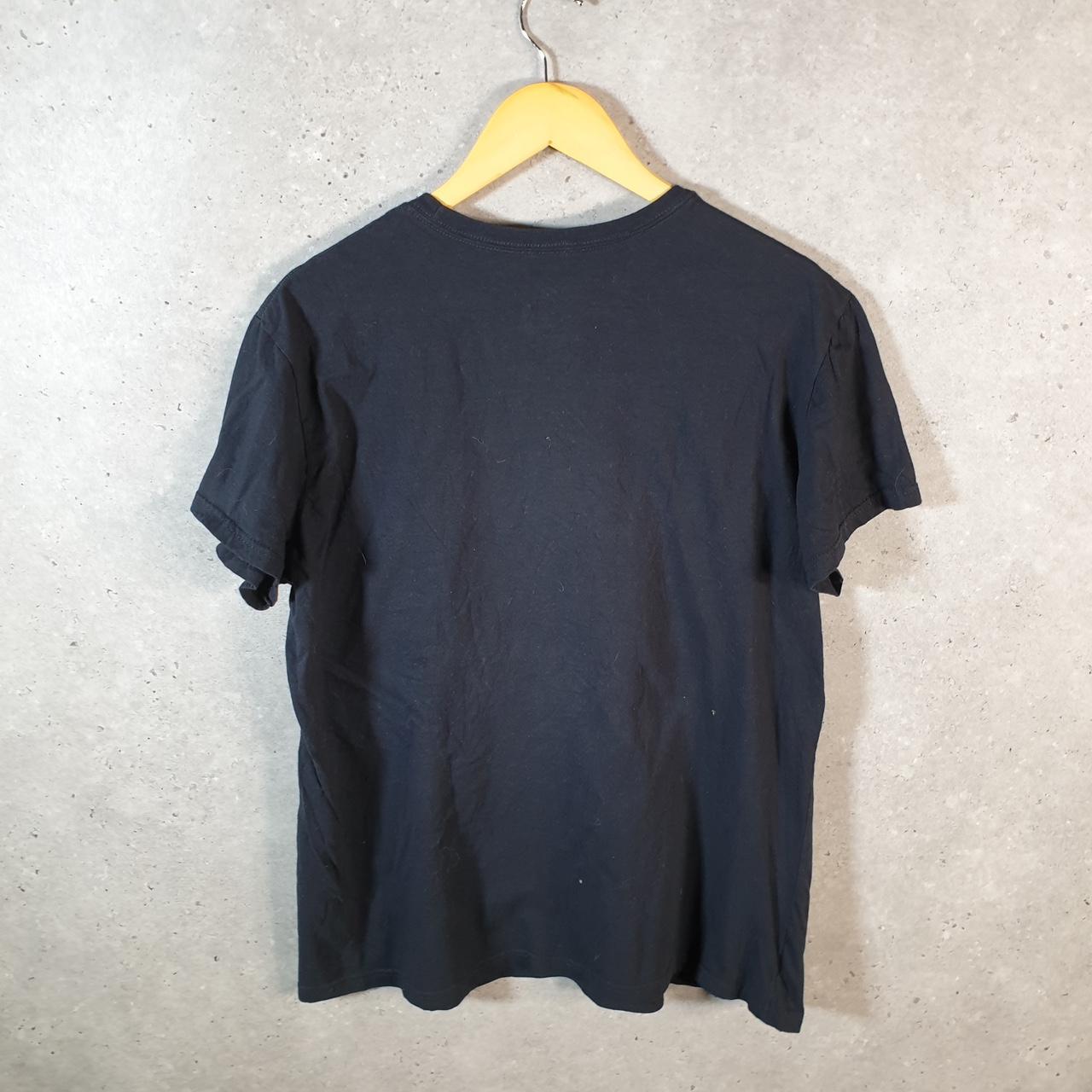 Vintage Adidas Go Tee T Shirt Shirt Womens 2XL Black Three Stripes Logo Athletic