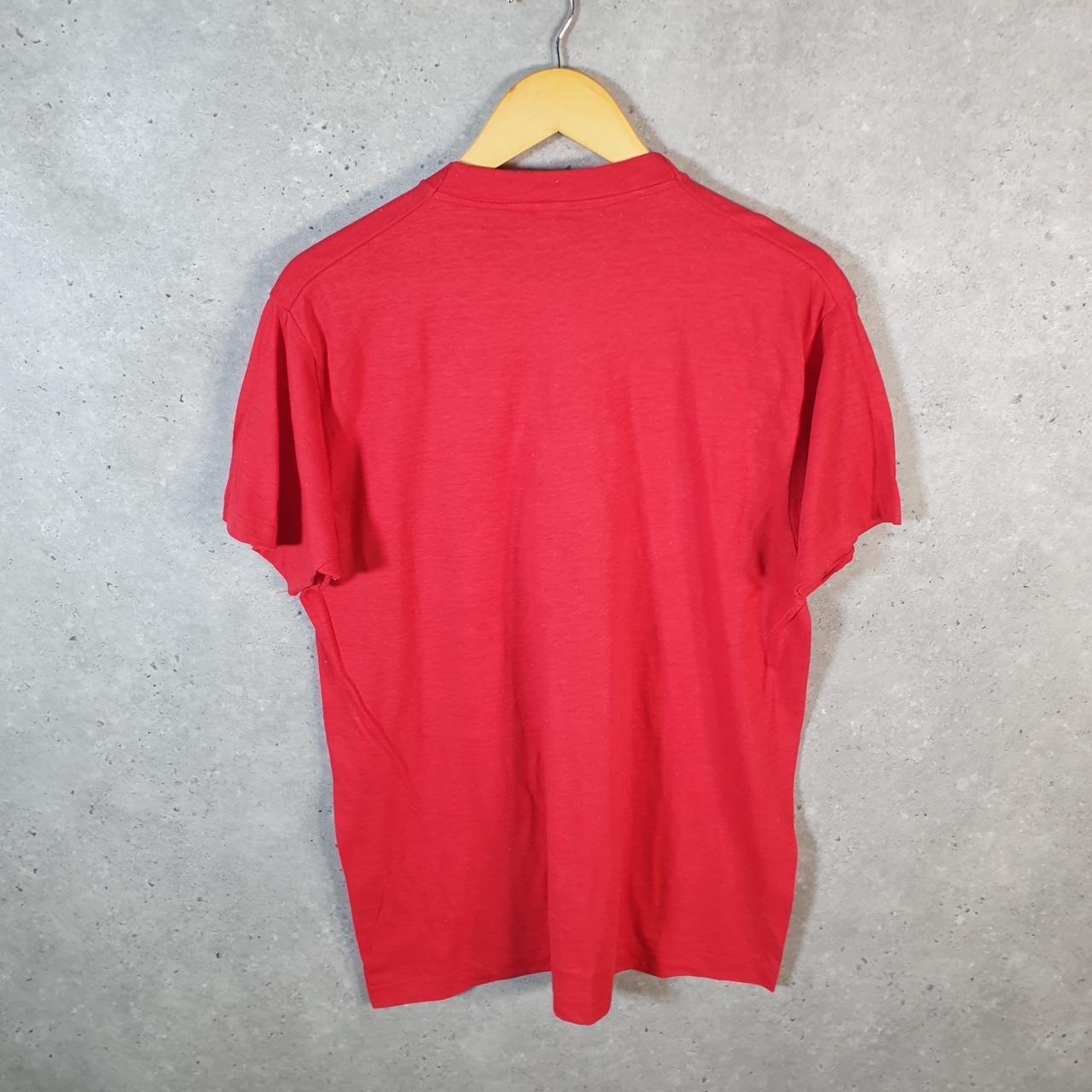 Vintage Screen Stars Grand Forks Astronaut 90s USA Single Stitch T Shirt Men’s Medium Red