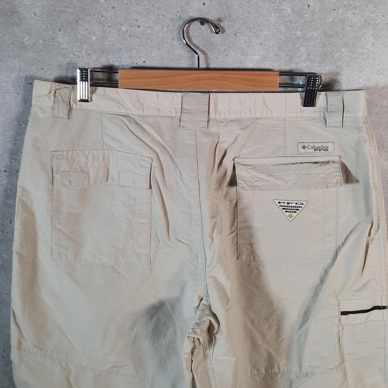 Vintage Columbia Shorts Jorts Cargo Men’s W38 Brown Athletic Hiking Fishing Gear A4409