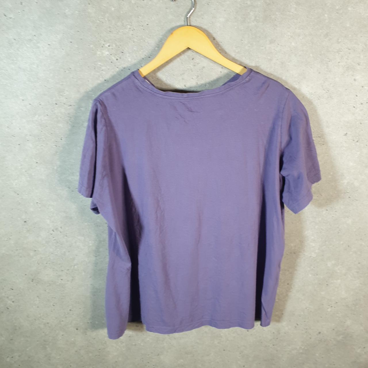 Vintage Adidas Spellout T Shirt Womens 3XL Lilac Three Stripes Logo Athletic