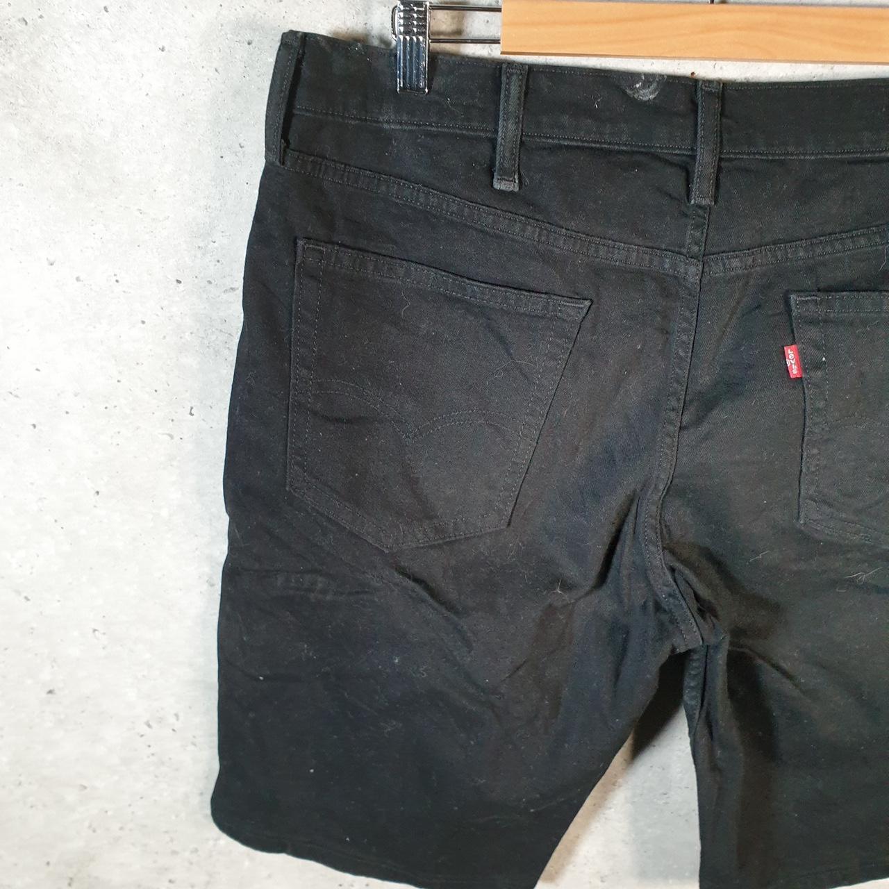 Vintage Levi’s 511 Baggy Shorts Jorts Cargo Men’s W38 Black Relaxed Denim