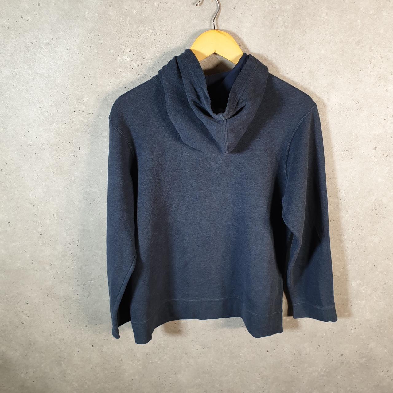 Vintage Nike Club Embroidered Hoodie Womens Large Navy Blue Swoosh Y2K Pullover