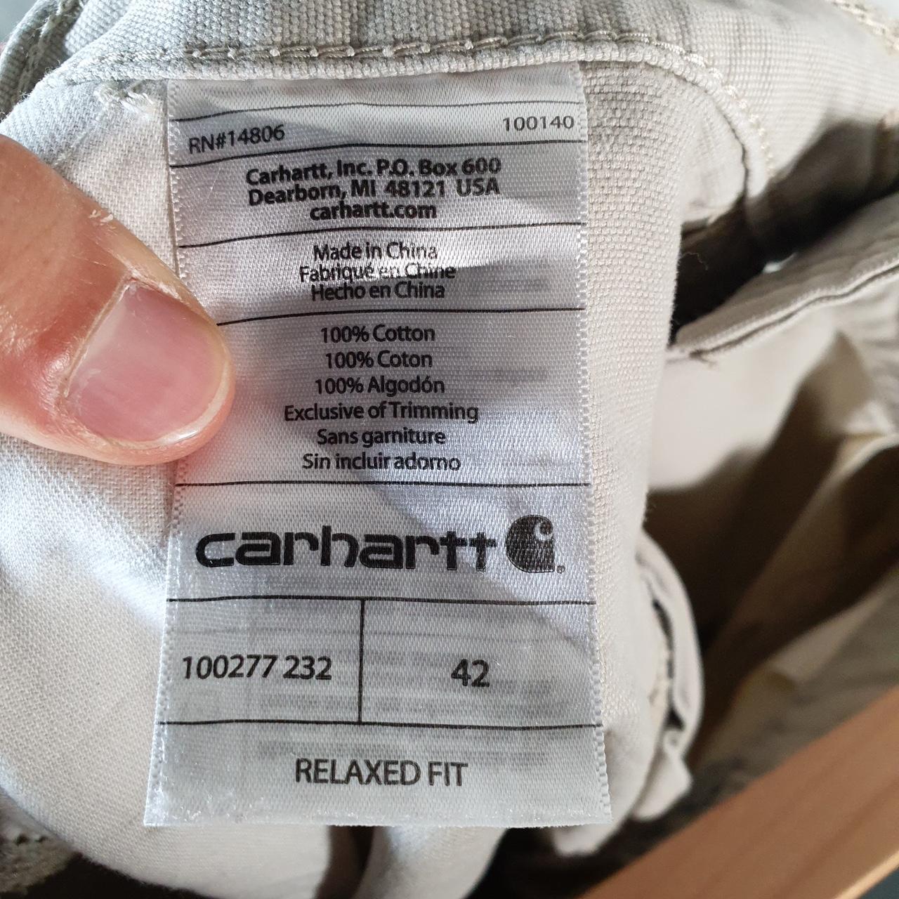 Vintage Carhartt Baggy Carpenter Shorts Jorts Cargo Men’s W42 Brown Relaxed Fit Workwear A4713