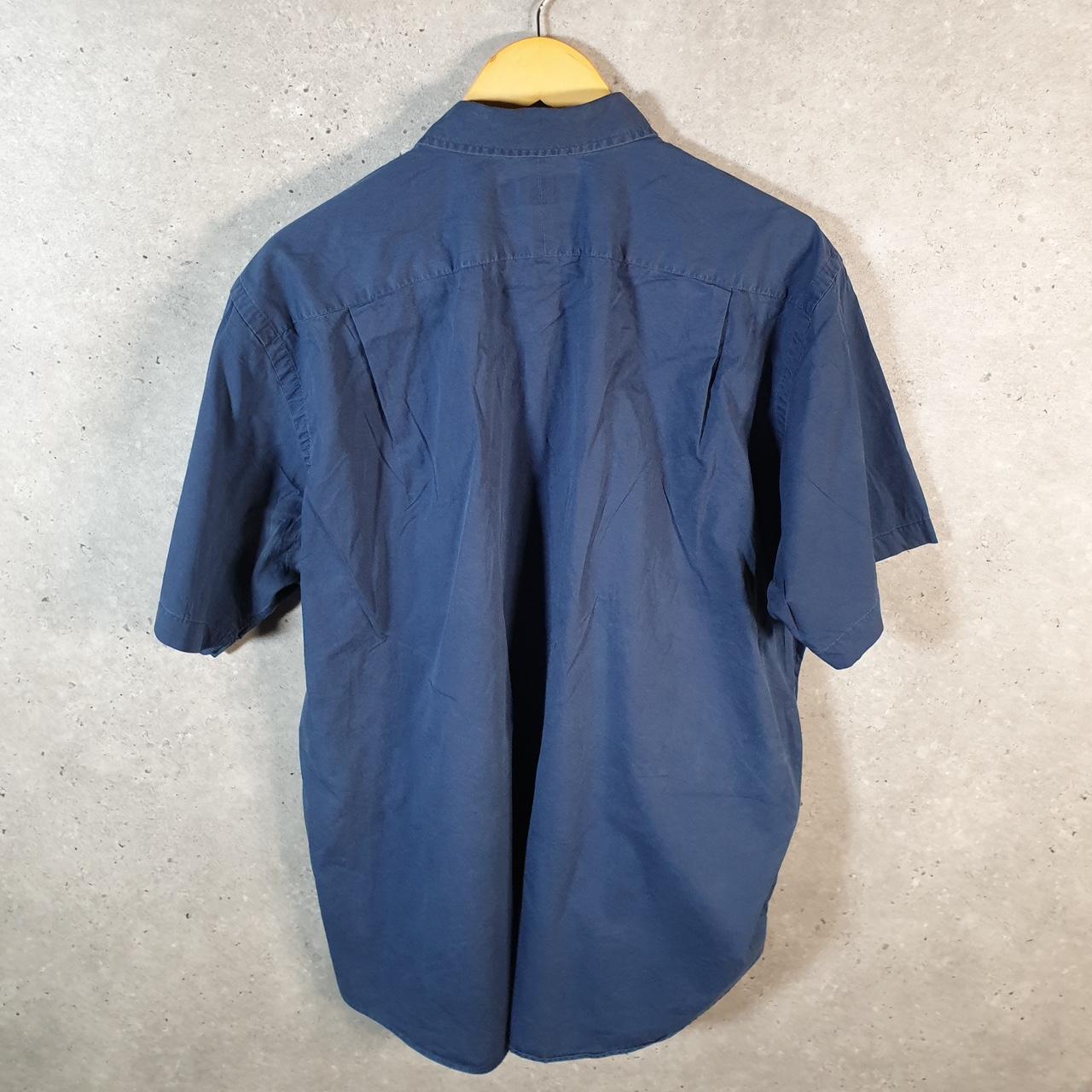 Vintage Ralph Lauren Button Down Shirt Men’s XL Navy Blue Classic Fit Cotton