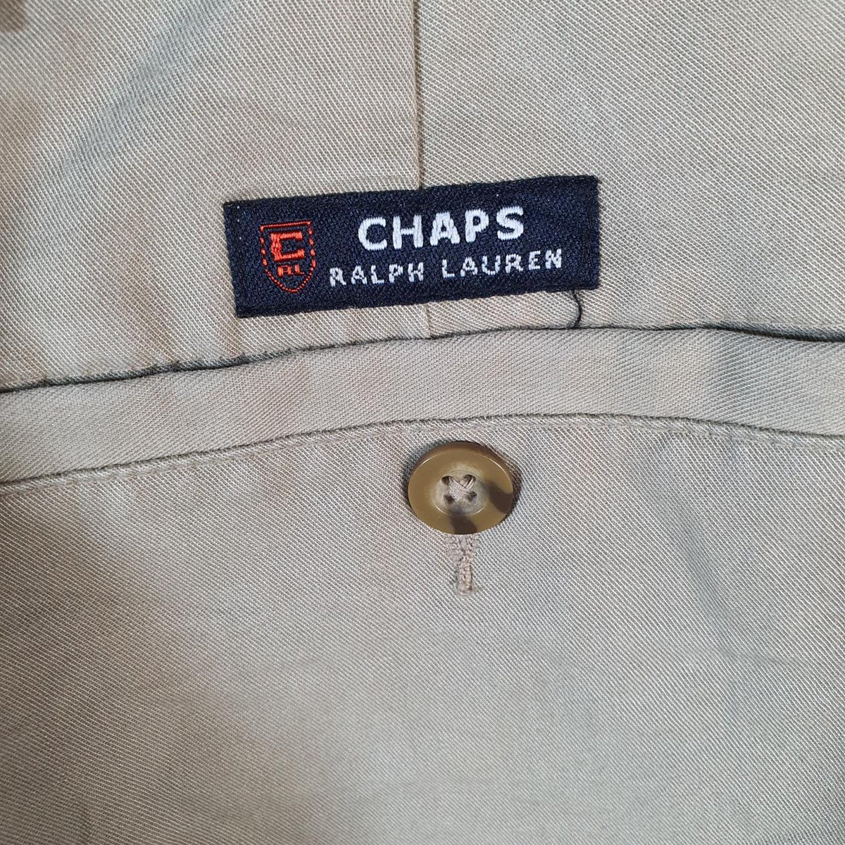 Vintage Chaps Ralph Lauren Polo Shorts Jorts Chino Cargo Men’s W34 Brown Baggy Cotton