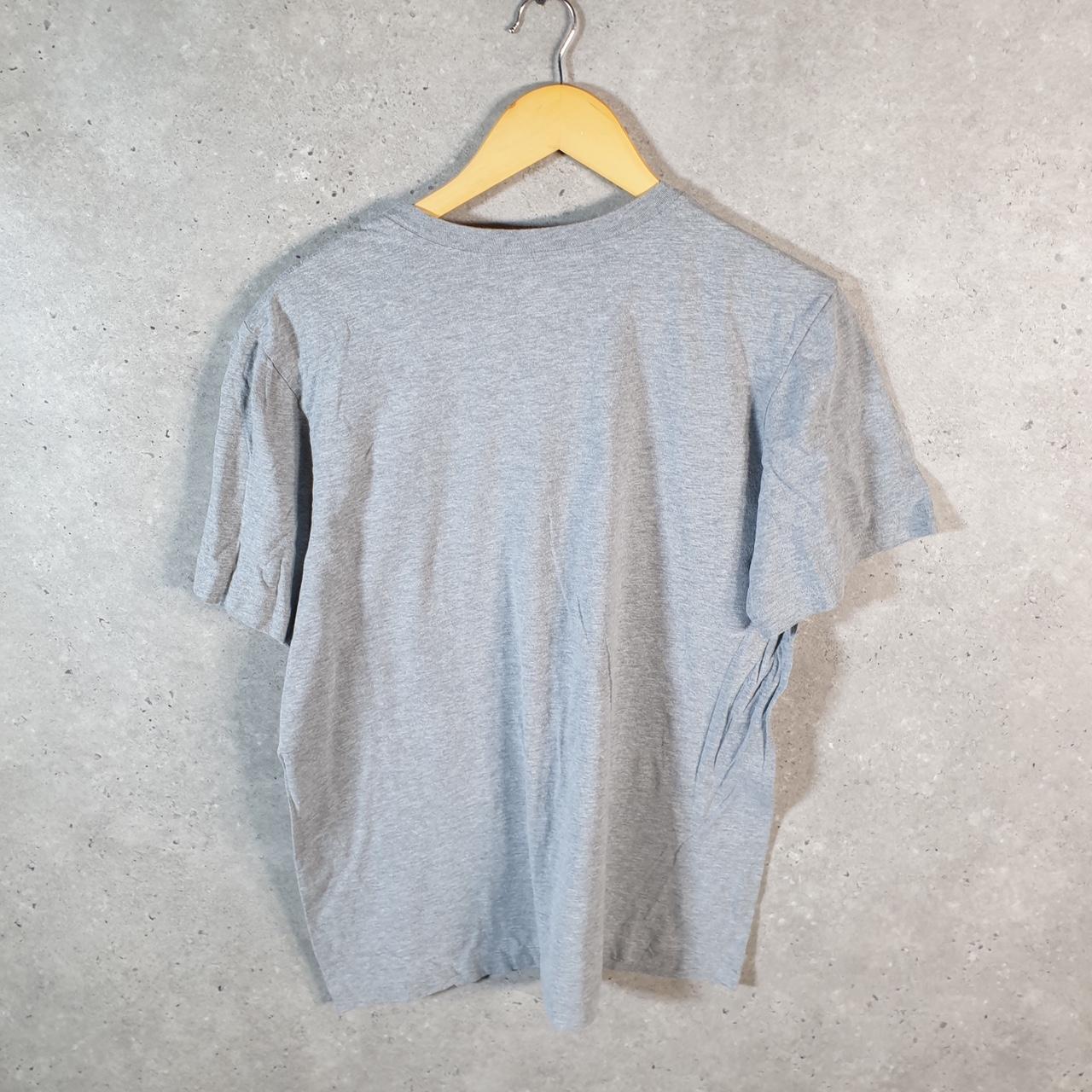 Vintage Nike Spellout Club T Shirt Men’s Medium Grey Logo Swoosh Athletic