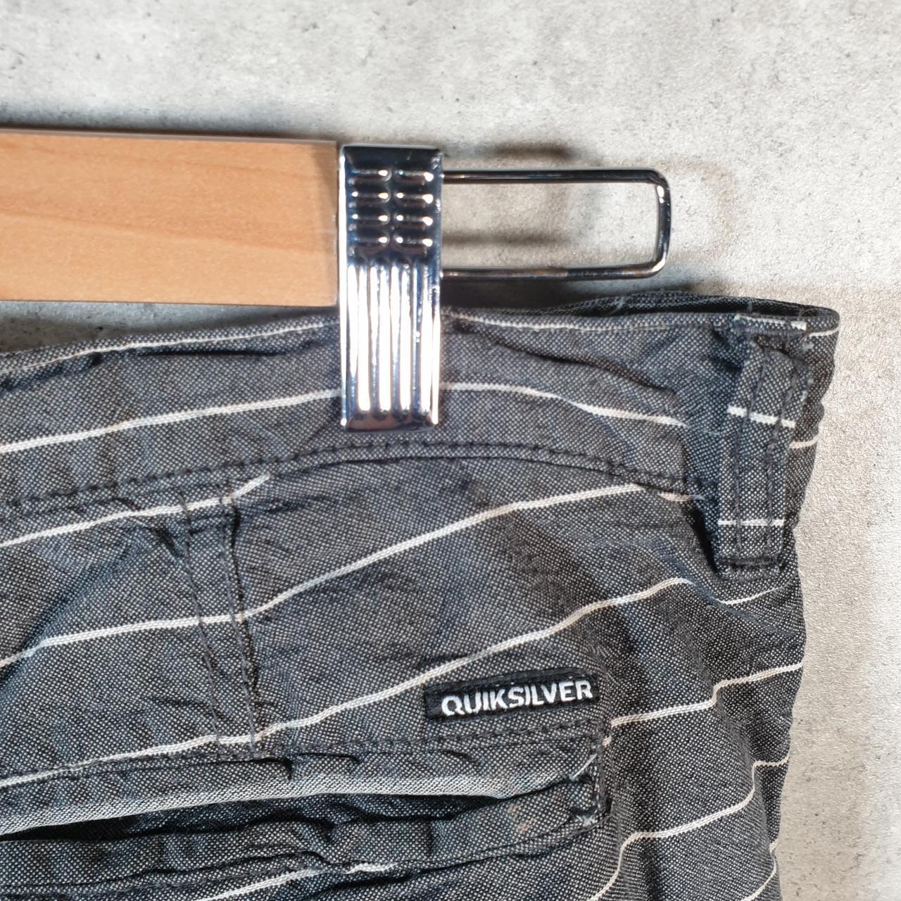 Vintage Quiksilver Chino Shorts Jorts Cargo Men’s W30 Grey Baggy Cotton