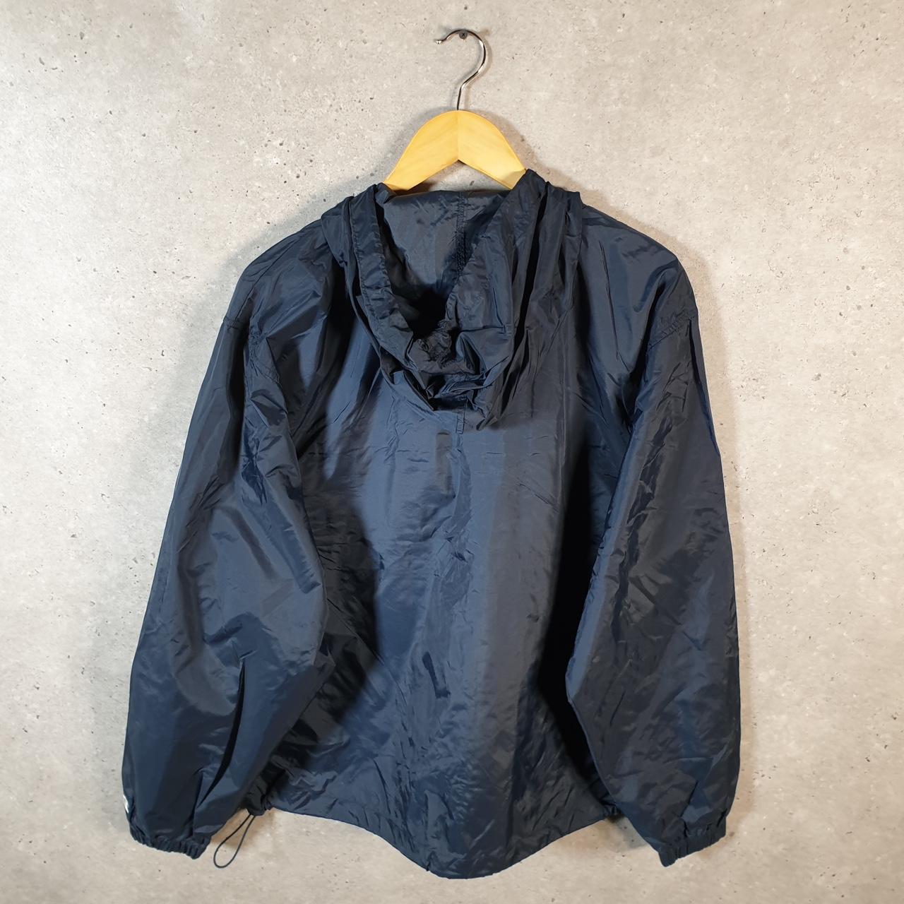 Vintage Champion Windbreaker Mens Medium Navy Blue 1/4 Zip We Are Penn State