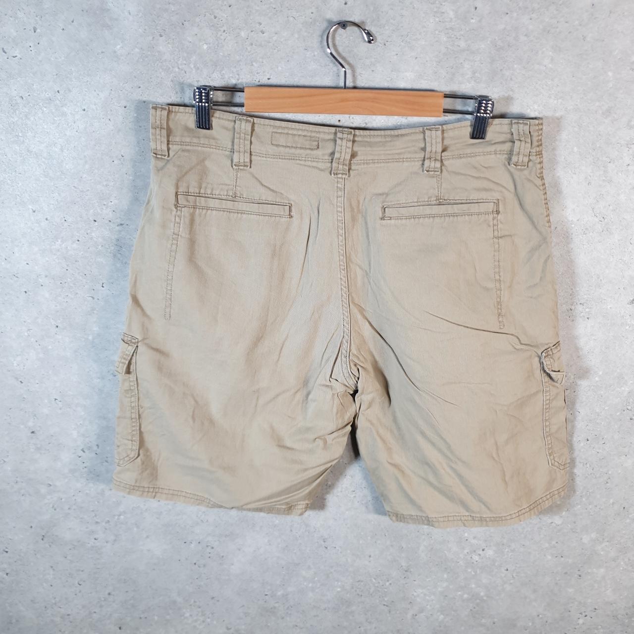 Vintage Wrangler Shorts Jorts Cargo Men’s W36 Brown Chino Pockets Baggy Cotton