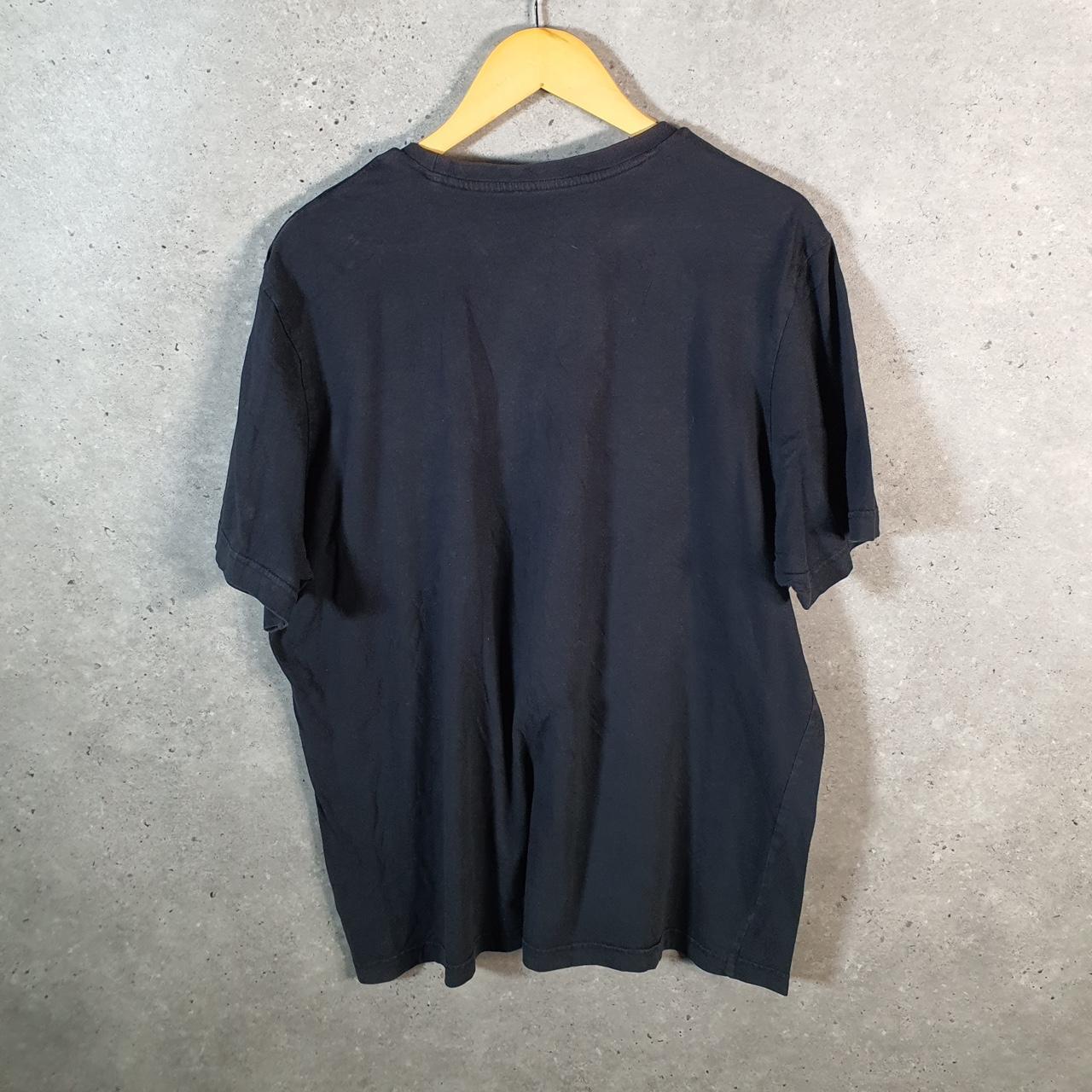 Vintage Adidas Spellout T Shirt Men’s XL Black Three Stripes Logo Athletic