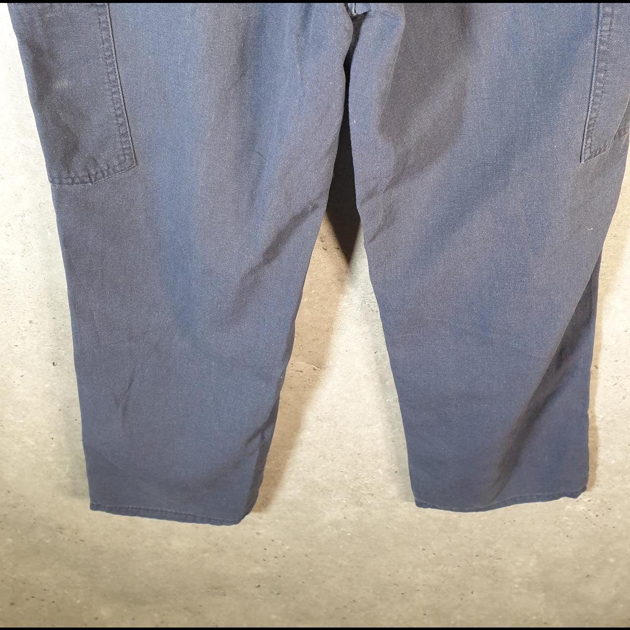 Vintage Carhartt Carpenter Trousers Mens W36 L28 Navy Blue Dungaree Fit Workwear USA
