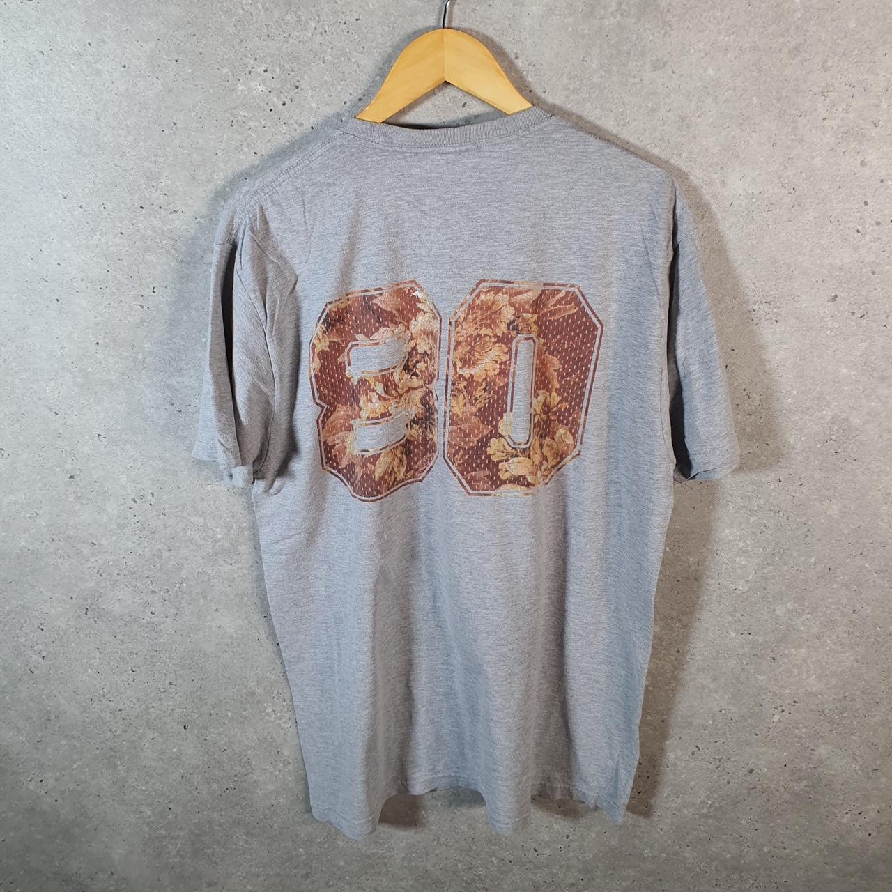 Vintage Stussy Spellout Printed T Shirt Men’s Large Grey Graphic Short Sleeve