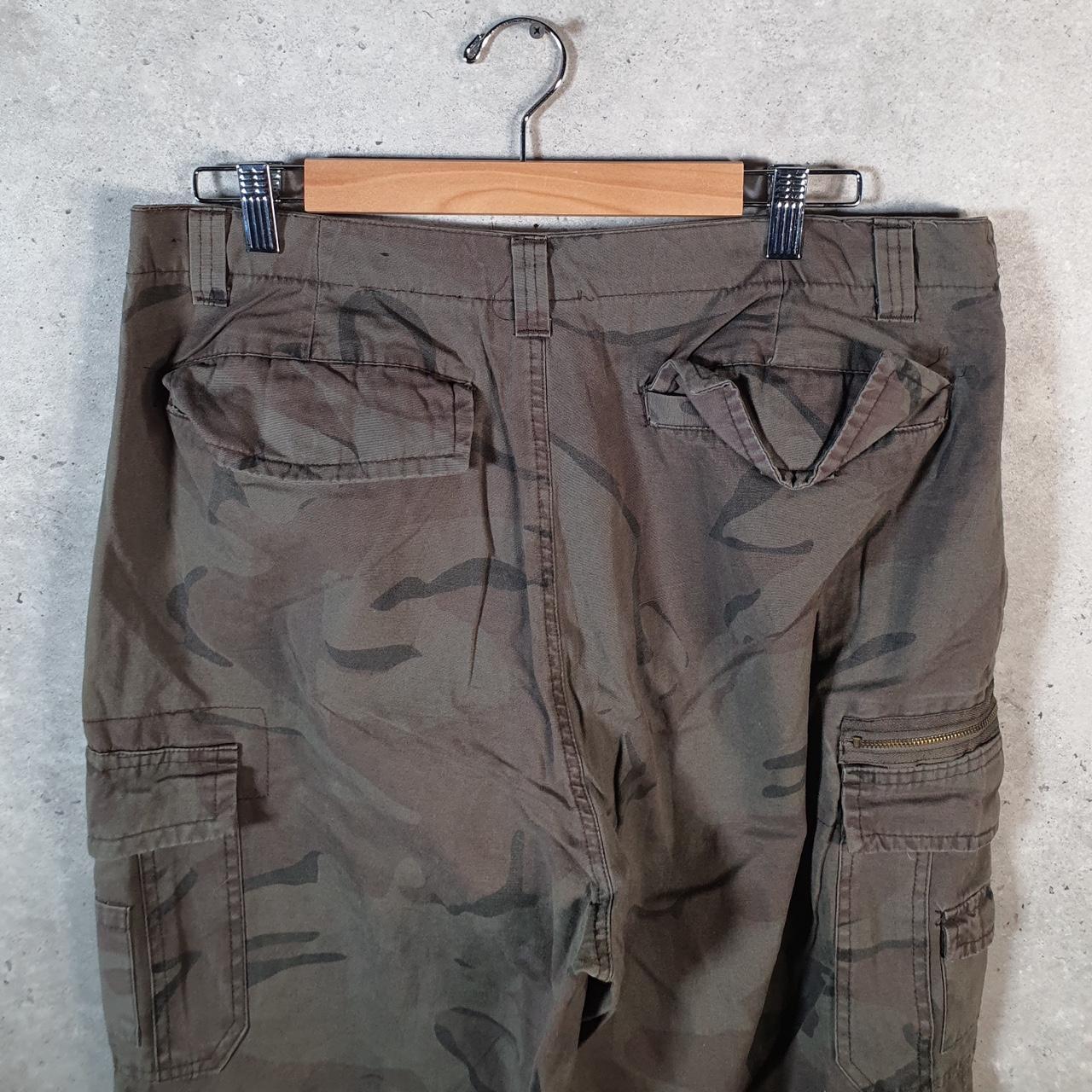 Vintage Highland Outfitters Camouflage Army Cargo Trousers Mens W36 L32 Brown RealTree Big Fish Vintage