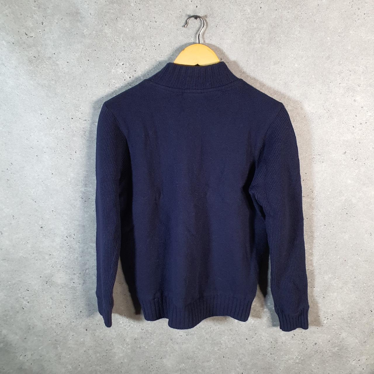 Vintage Lacoste 1/4 Zip Sweatshirt Men’s XS Navy Blue Slim Fit Pullover Y2K Jumper
