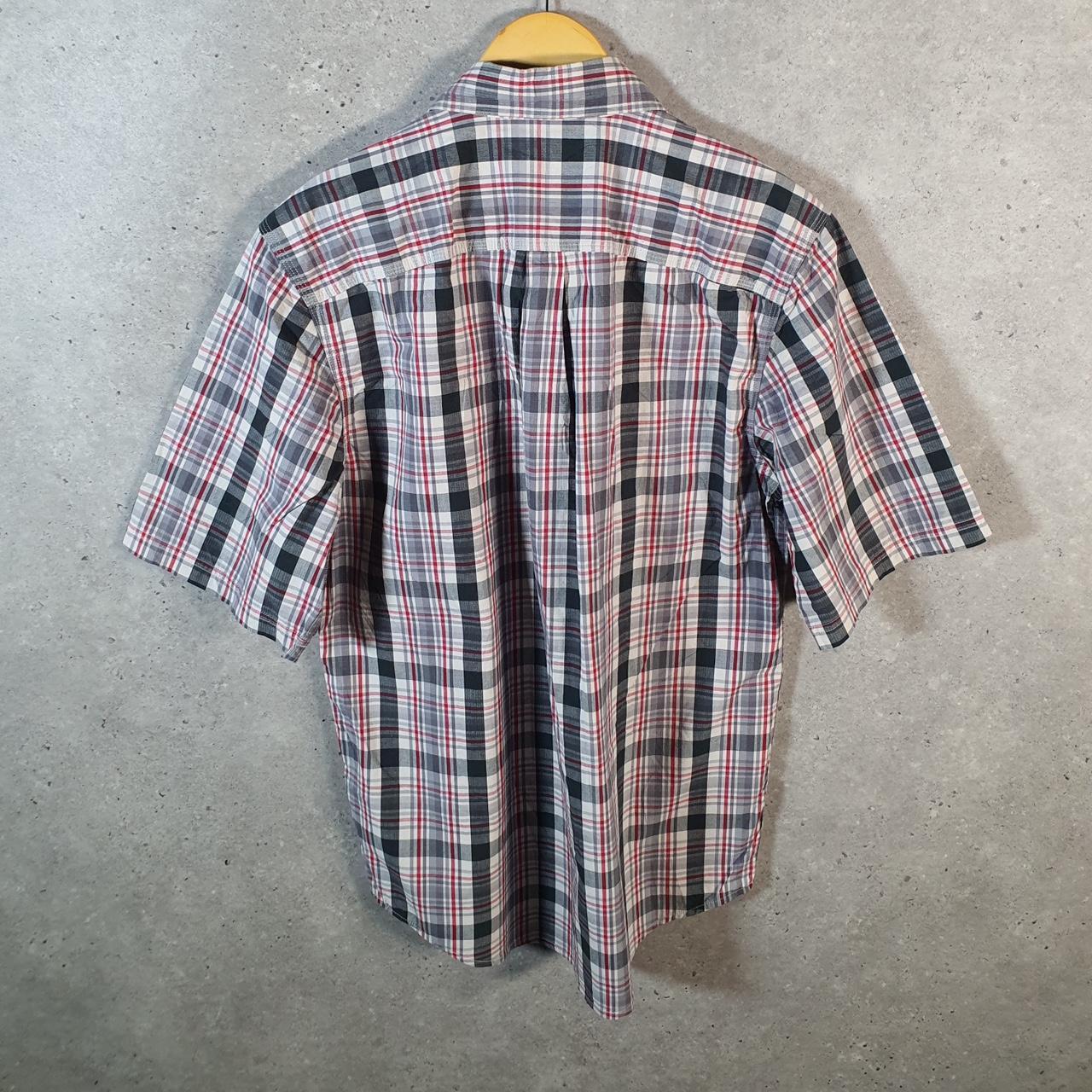 Vintage Carhartt Shirt Button Down Mens Medium Red Short Sleeve Chore Utility Relaxed