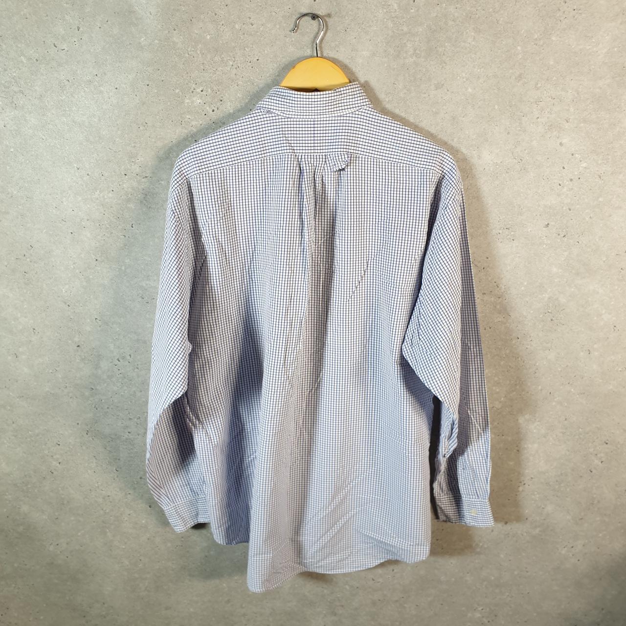 Vintage Ralph Lauren Button Down Shirt Men’s Large Blue Checkered Blake Cotton Pony