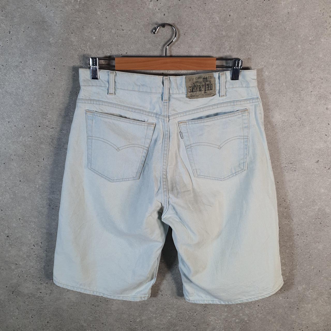 Vintage Levi’s Silver Tab Denim Jean Shorts Jorts Cargo Men’s W32 Blue Baggy Cotton