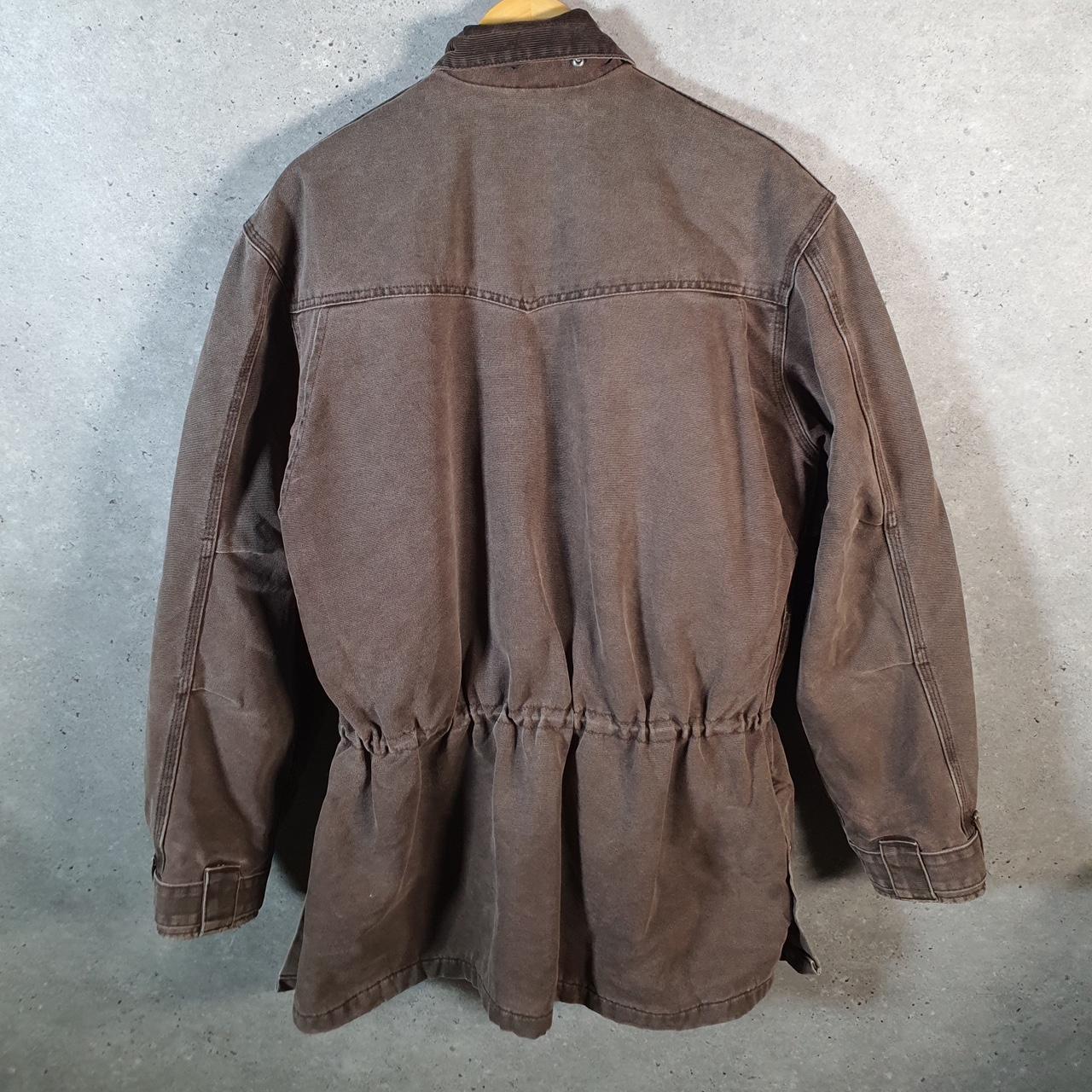 Vintage Carhartt Barn Chore Blanket Lined Jacket Men’s Large Brown Canvas C52 CHT USA Big Fish Vintage