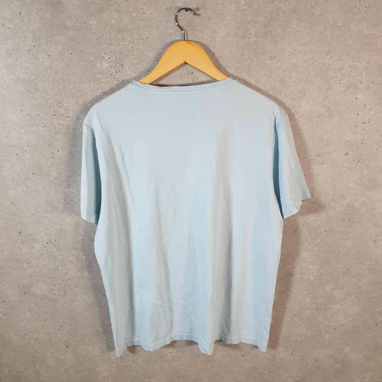 Vintage Ralph Lauren Polo T Shirt Men’s Large Blue Embroidered Custom Fit Pony C9049