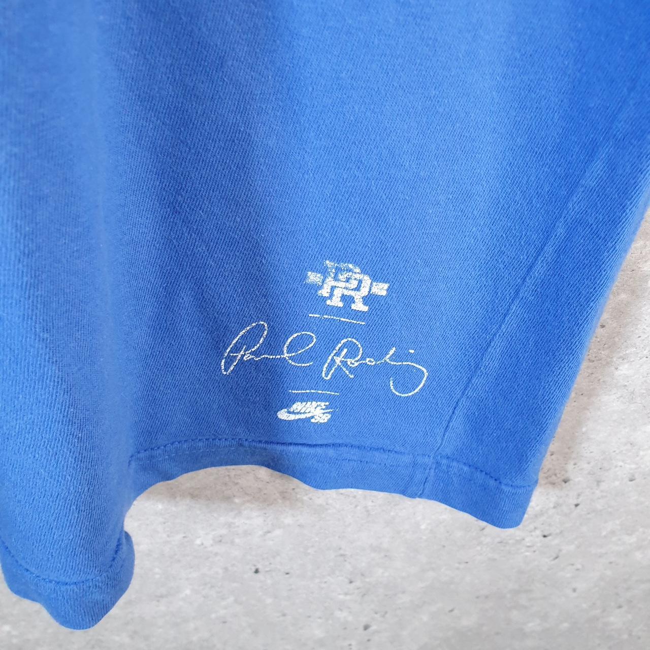 Vintage Nike SB Paul Rodriguez PR T Shirt Men’s Large Blue Logo Swoosh Athletic C9775