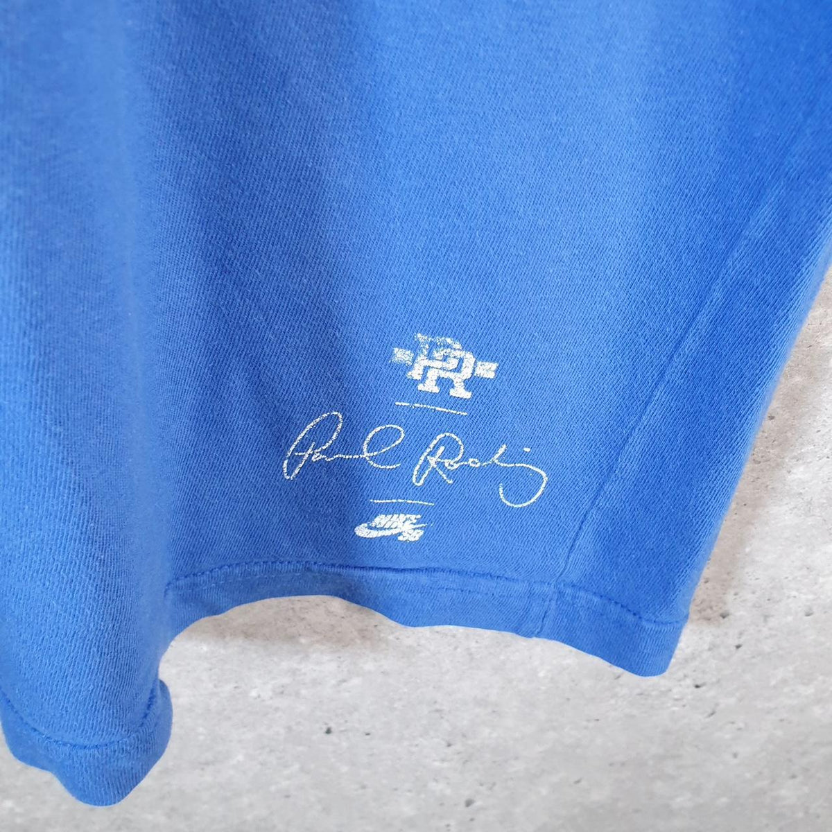 Vintage Nike SB Paul Rodriguez PR T Shirt Men’s Large Blue Logo Swoosh Athletic C9775