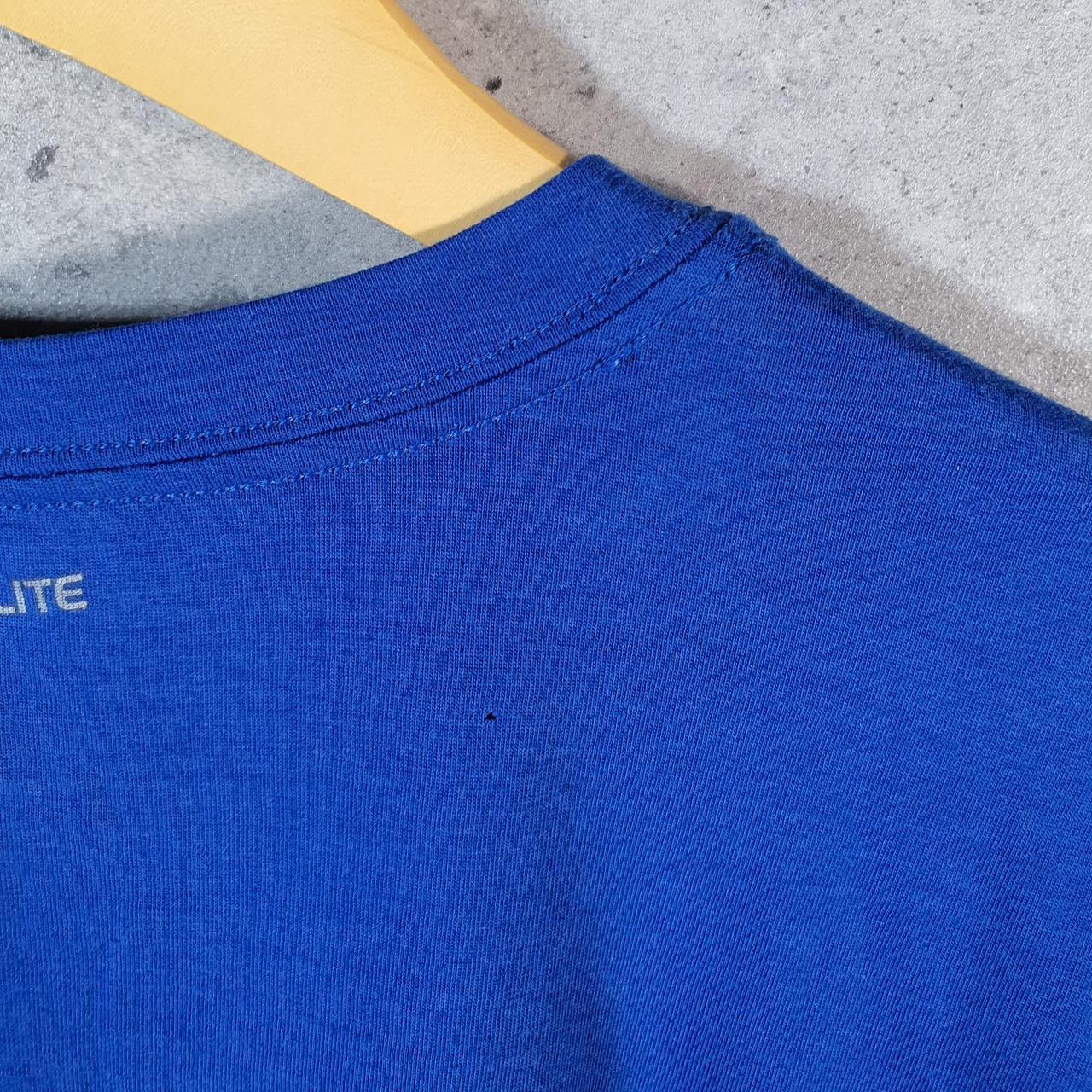 Vintage Adidas ClimaLite T Shirt Men’s Large Blue Three Stripes Logo Athletic