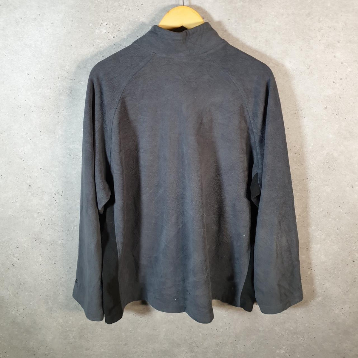 Vintage Starter 1/4 Zip Fleece Sweatshirt Mens XL Grey Logo Winter