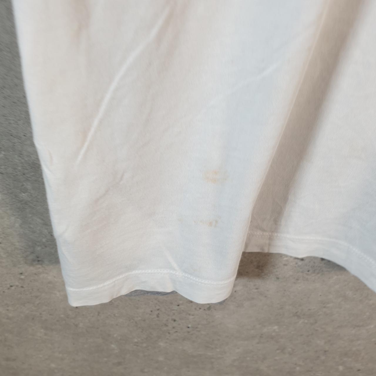 Vintage Nike Club Spellout T Shirt Mens Medium White Logo Swoosh Athletic