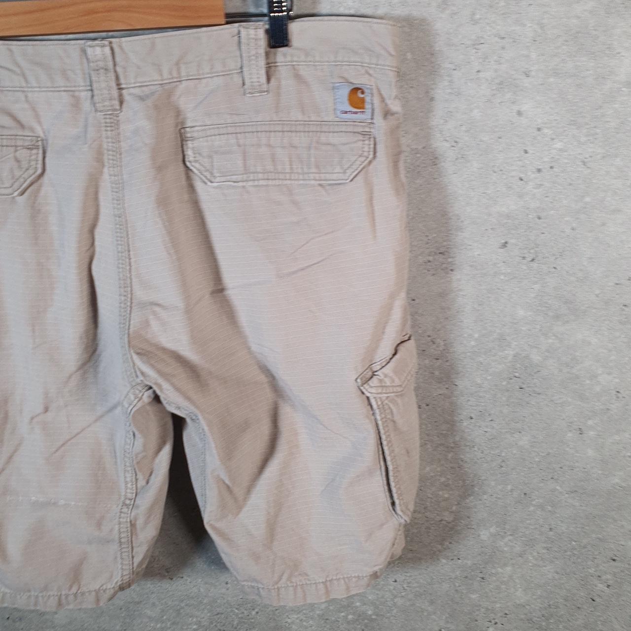 Vintage Carhartt Baggy Carpenter Shorts Jorts Cargo Men’s W40 Brown Relaxed Fit Workwear A4843