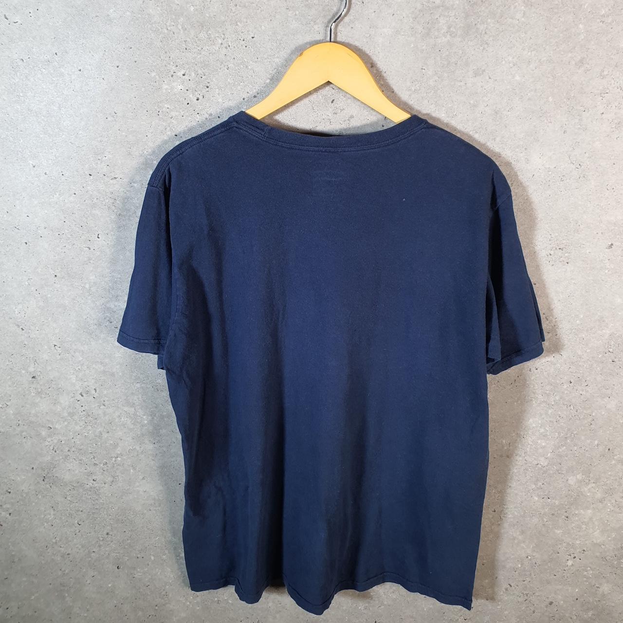 Vintage Adidas Go To Tee T Shirt Men’s Large Navy Blue Three Stripes Logo Athletic