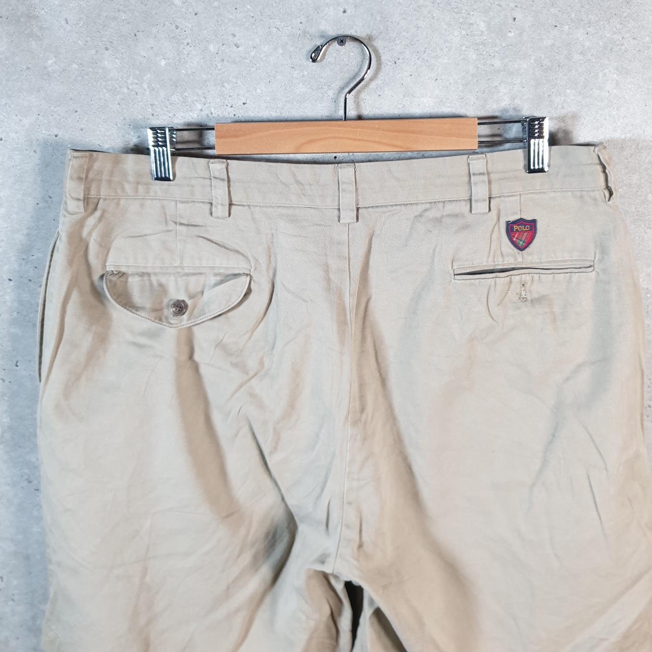 Vintage Ralph Lauren Polo Golf Shorts Jorts Chino Cargo Men’s W38 Brown Baggy Cotton A4382