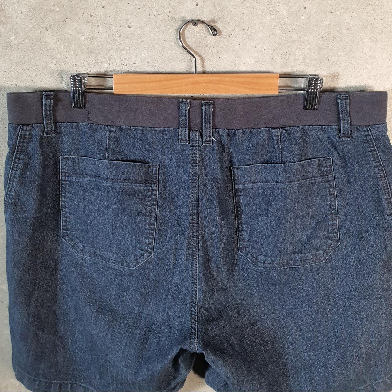 Vintage Lee Chino Shorts Jorts Cargo Womens W40 Blue Baggy Cotton A4420