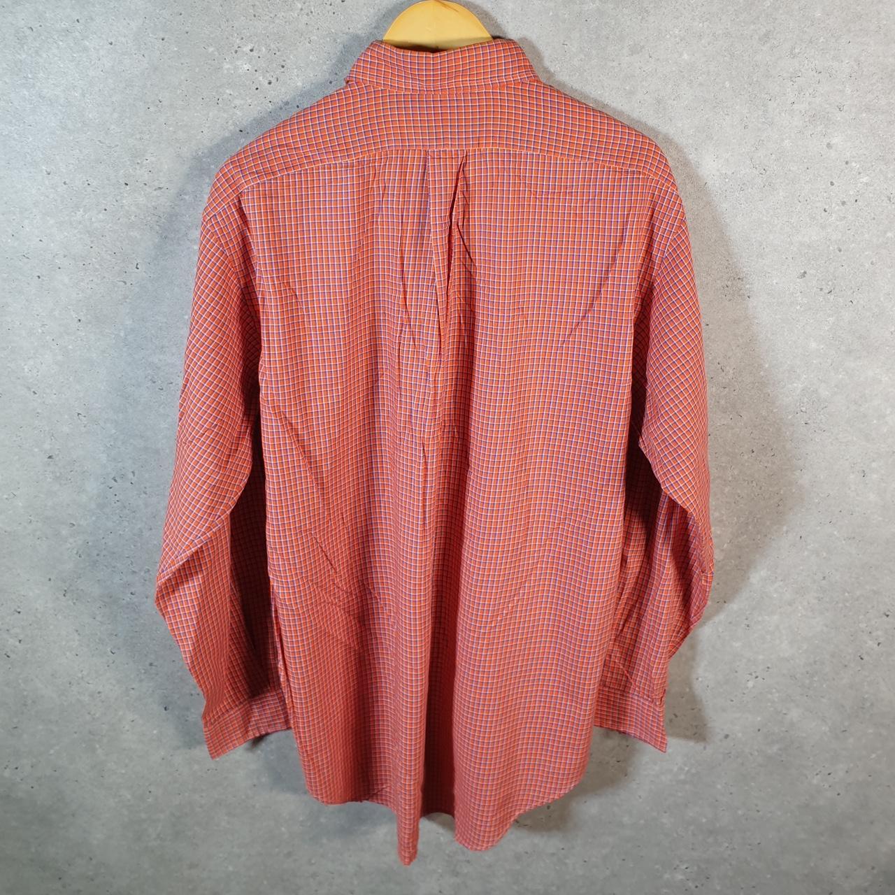 Vintage Ralph Lauren Button Down Shirt Men’s Medium Orange Classic Fit Cotton