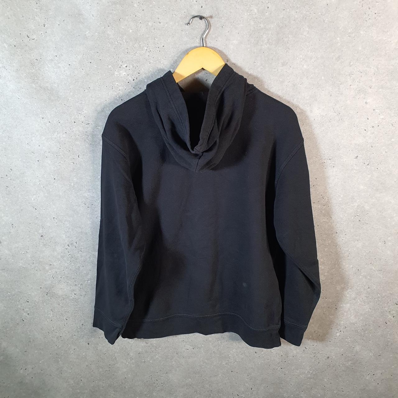 Vintage Gap Spellout Hoodie Womens 2XL Black Y2K Sweatshirt Logo Embroidered