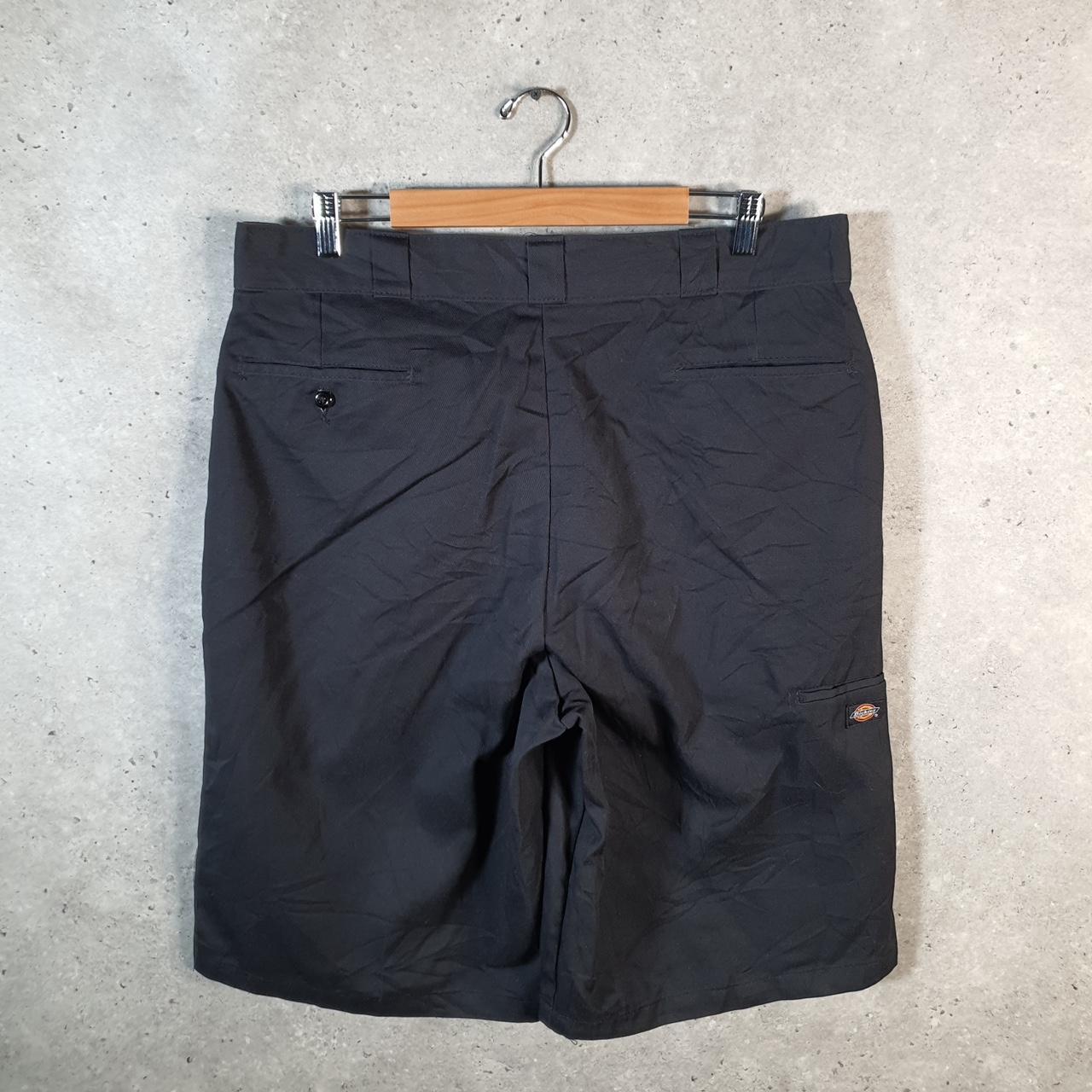 Vintage Dickies Baggy Chino Shorts Jorts Cargo Mens W38 Black Loose Fit