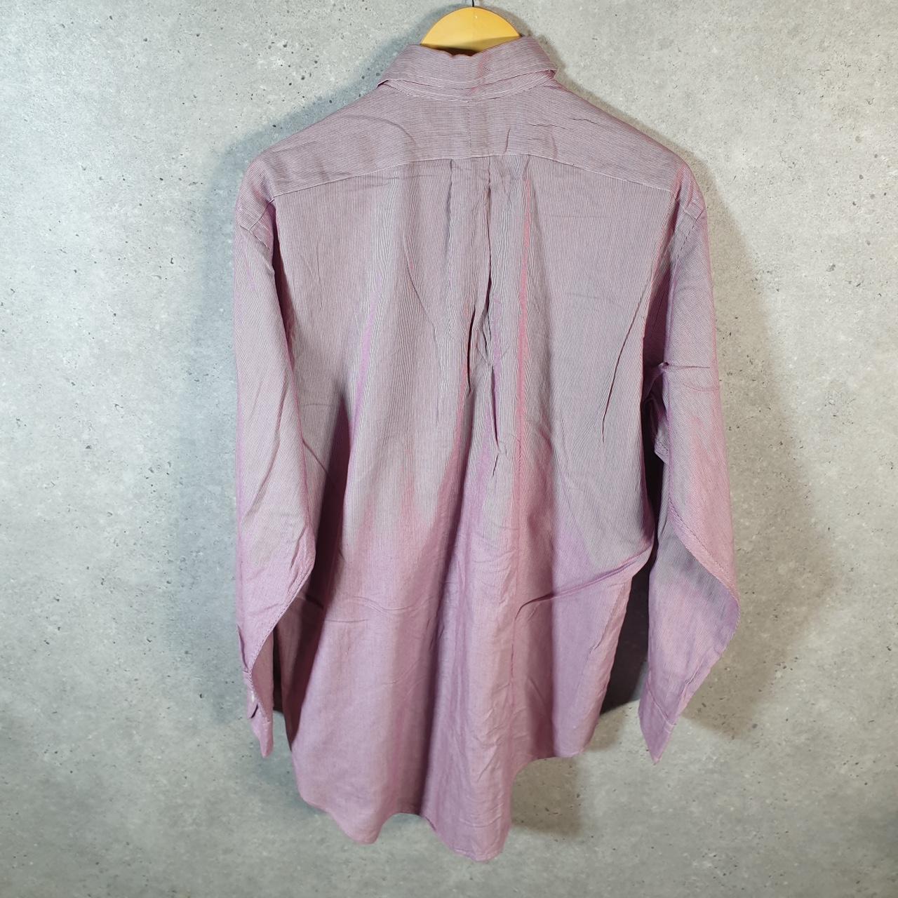 Vintage Ralph Lauren Button Down Shirt Men’s Large Pink Yarmouth Fit Pony Cotton