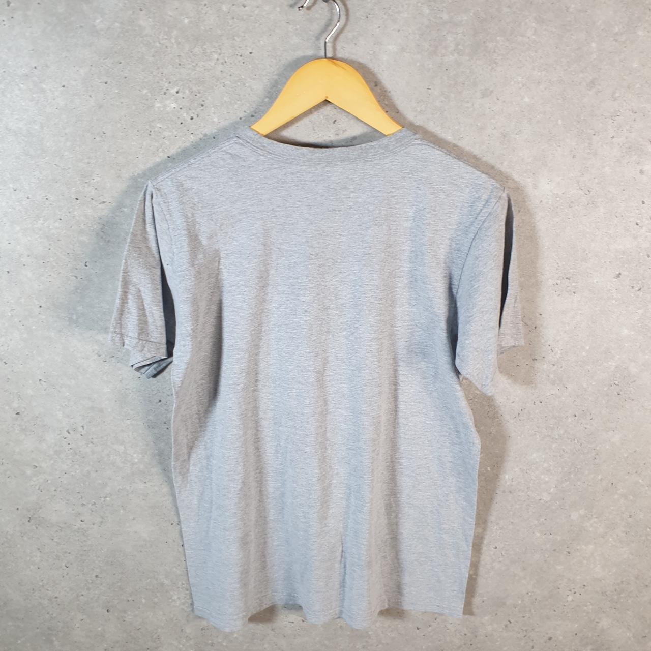 Vintage Adidas Go To Tee T Shirt Men’s Medium Grey Three Stripes Logo Athletic