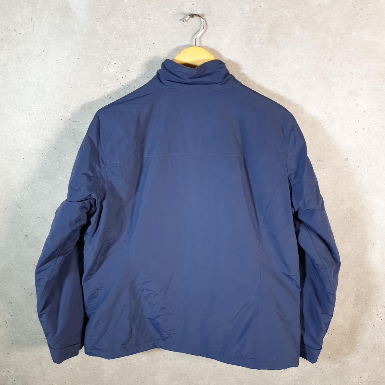 Vintage L.L. Bean Outdoors Nylon Jacket Mens Large Blue Full Zip Waterproof