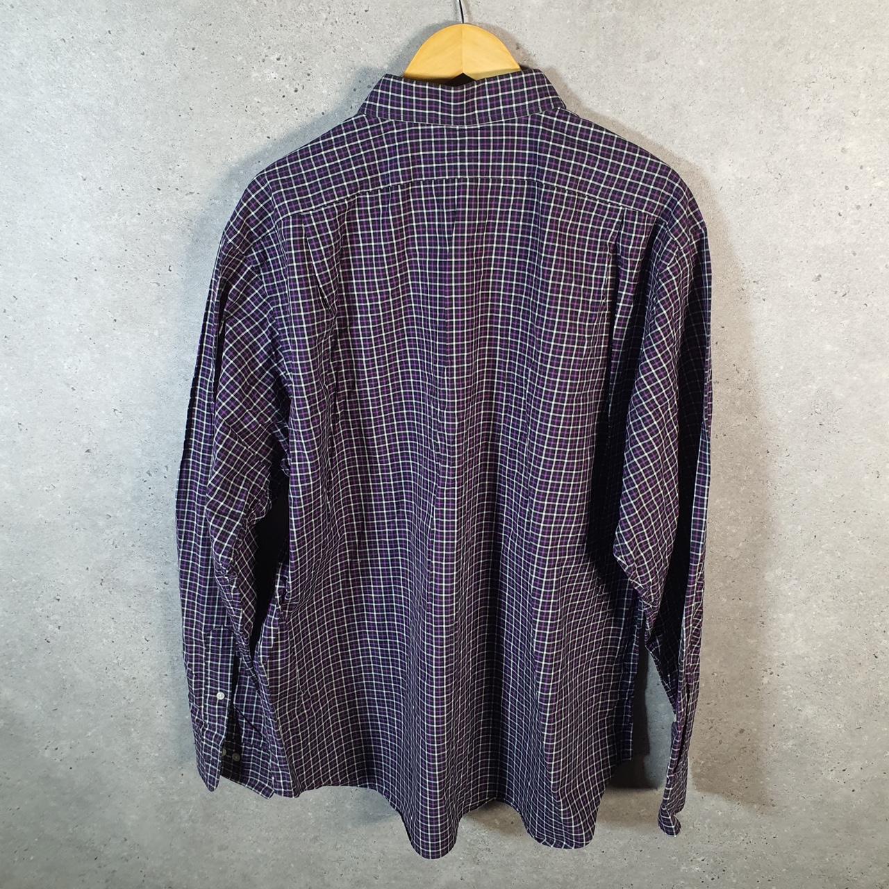 Vintage Ralph Lauren Button Down Shirt Men’s 2XL Purple Curham Classic Fit Cotton