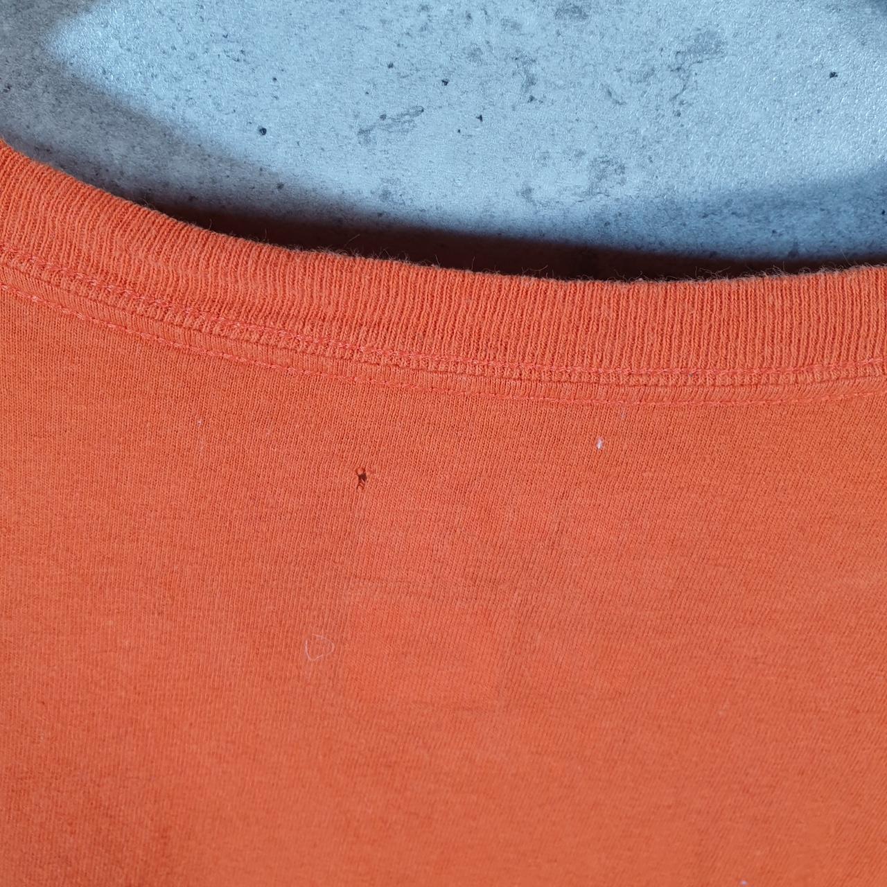 Vintage Adidas Go To Tee T Shirt Men’s Large Graphic Orange Three Stripes Logo Athletic