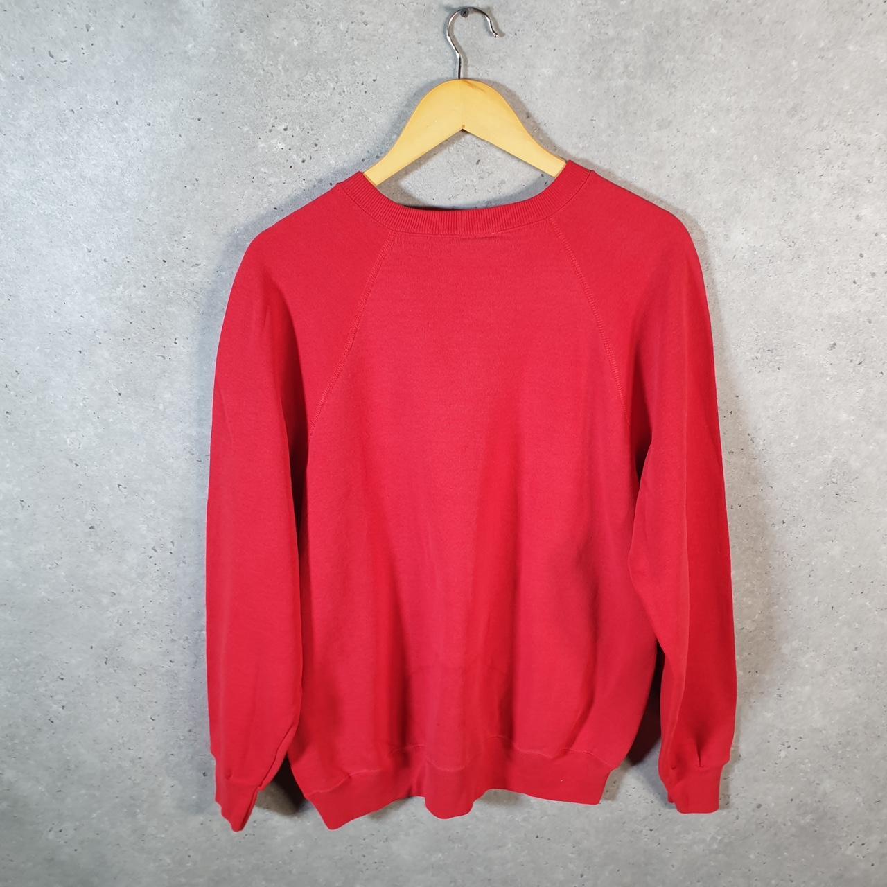 Vintage Lee Sweatshirt Men’s XL Red USA Pullover Christmas Family Reunion