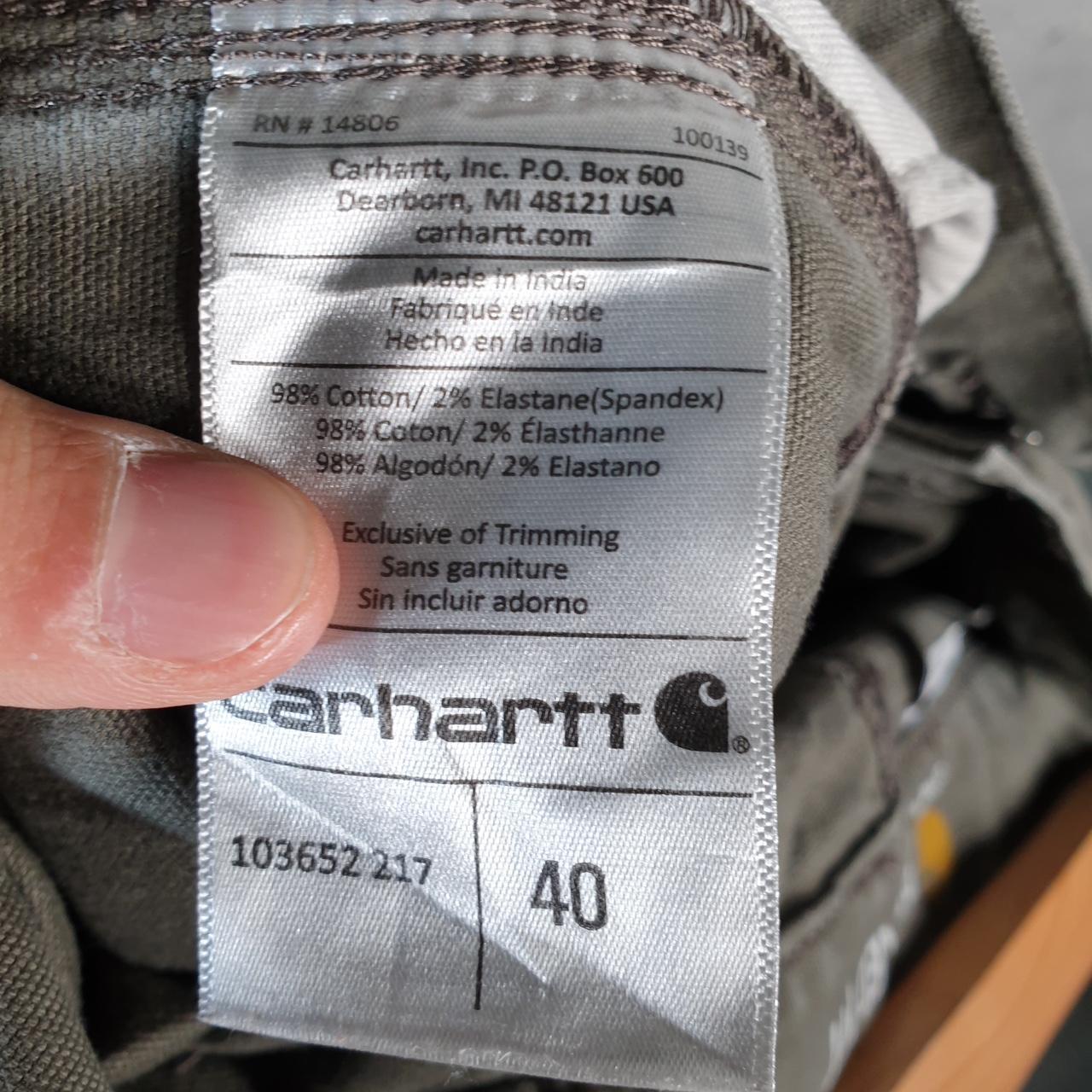 Vintage Carhartt Baggy Carpenter Shorts Jorts Cargo Men’s W40 Grey Relaxed Fit Workwear