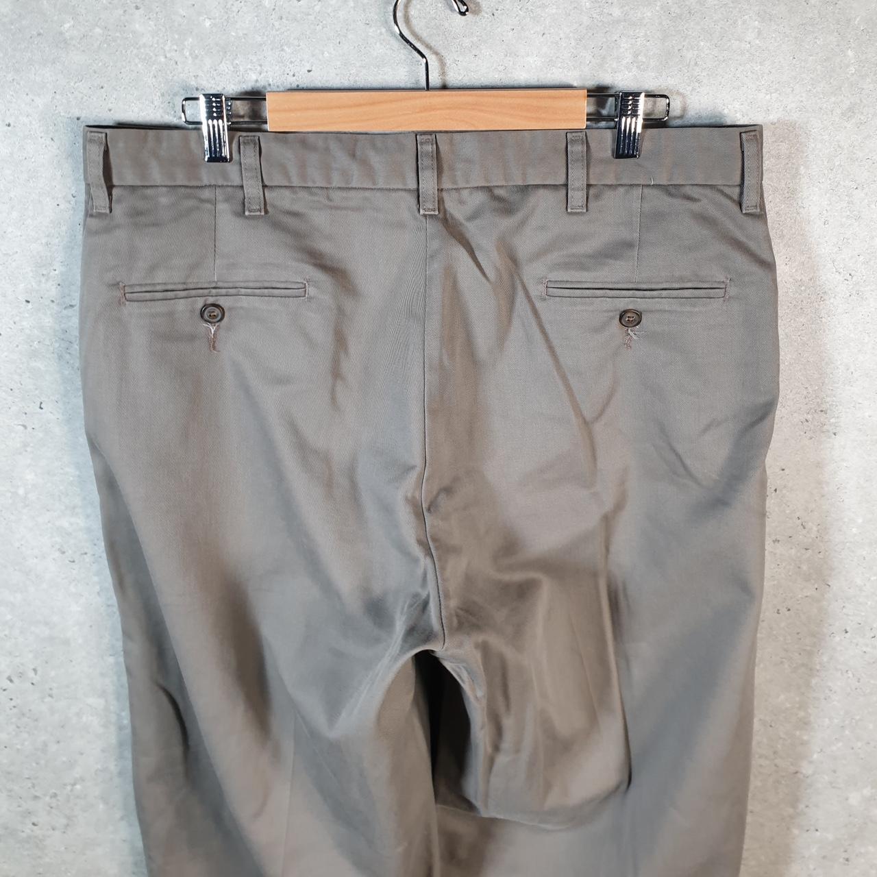 Vintage Lee Pant Chino Trousers Men’s W38 L32 Grey Relaxed Straight Big Fish Vintage